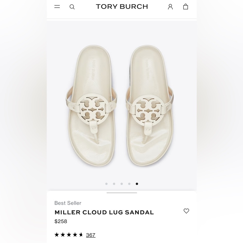 Tory Burch Miller Cloud Lug Sandal